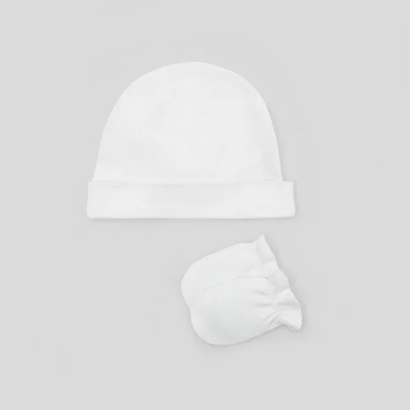 Komplet: kapa i rukavice za bebe