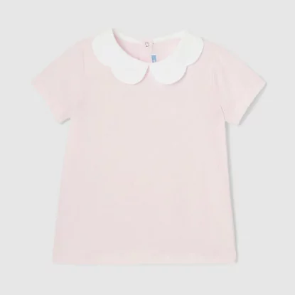 Polo majica s valovitim ovratnikom za djevojčice