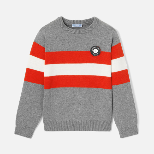 Džemper za dječake u color block stilu