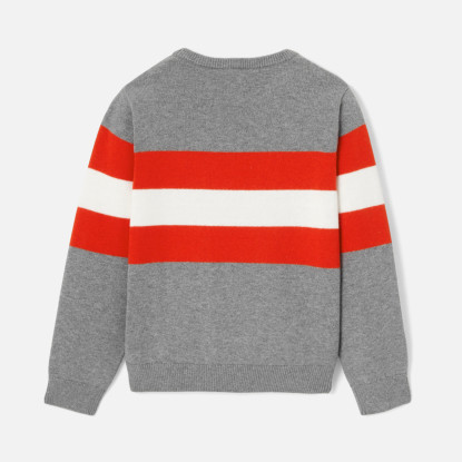 Džemper za dječake u color block stilu