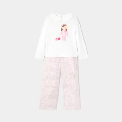 Pamučna pidžama za djevojčice
