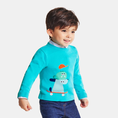 Pamučni džemper za bebe dječake