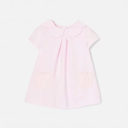 Haljina od pamučne pique tkanine za bebe djevojčice