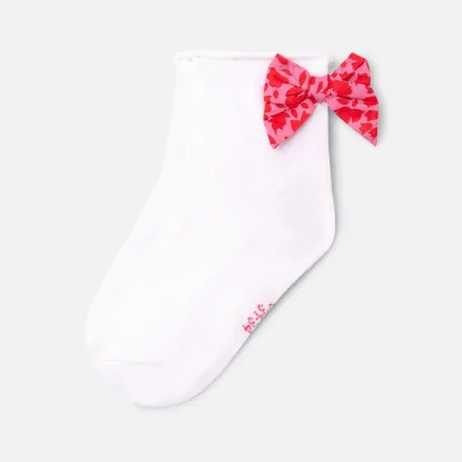 Čarape s mašnom od tkanina Liberty Fabrics za djevojčice