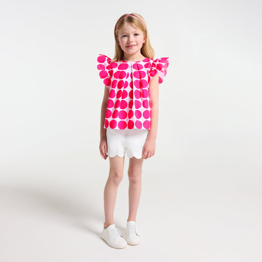 Kratke hlače od pamučnog piquea za djevojčice