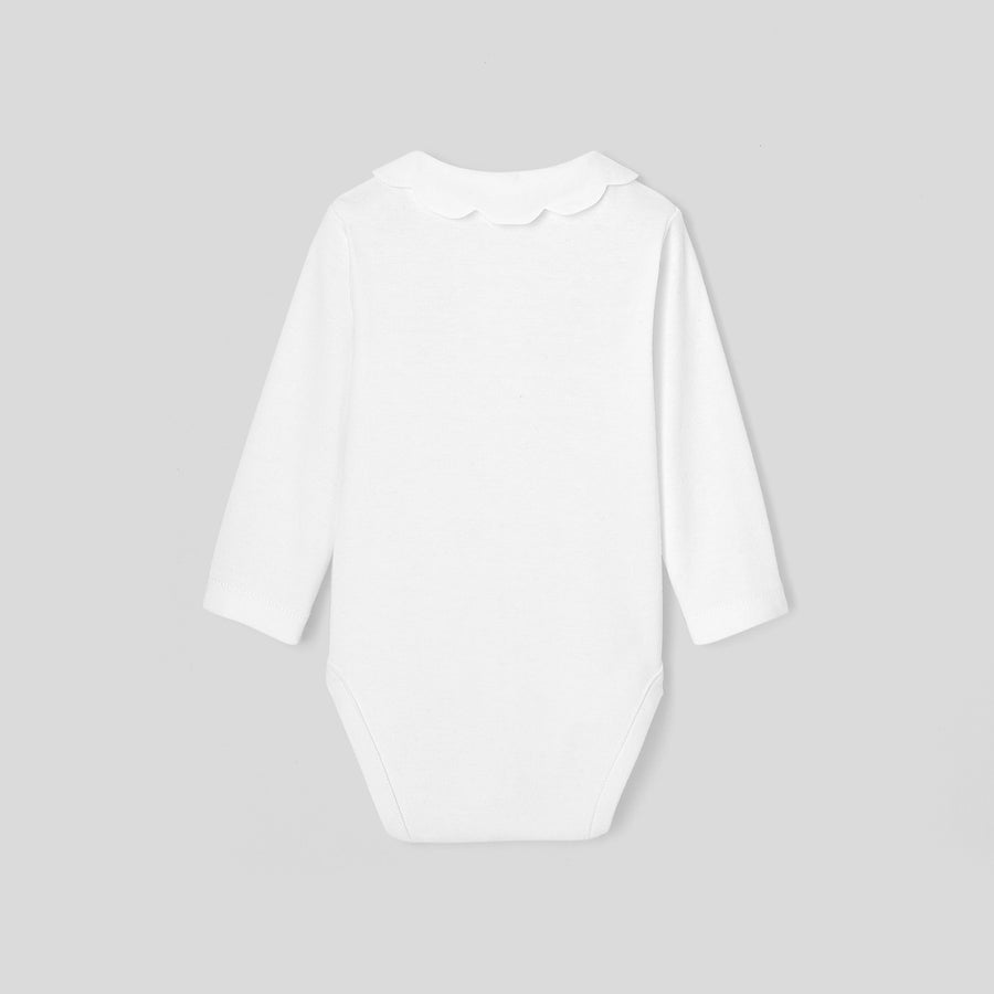 Bodi s valovitim ovratnikom za bebe djevojčice