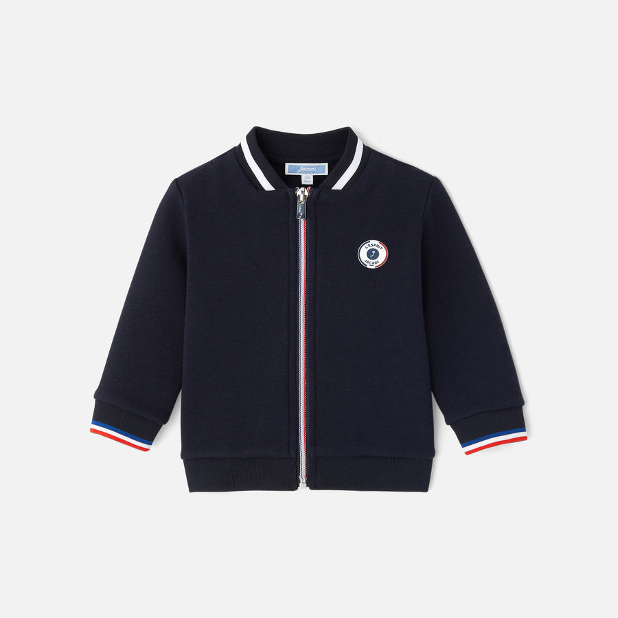 Kardigan s patentnim zatvaračem za bebe dječake