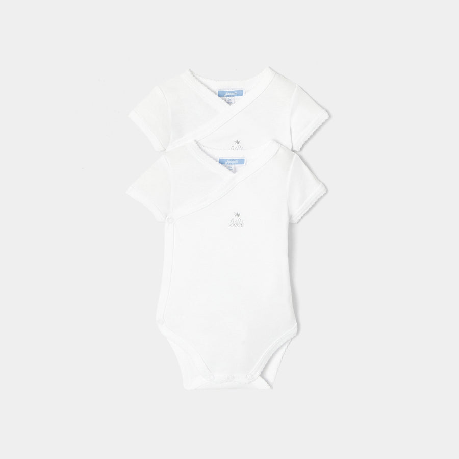 Pakiranje od 2 bodija za bebe kratkih rukava