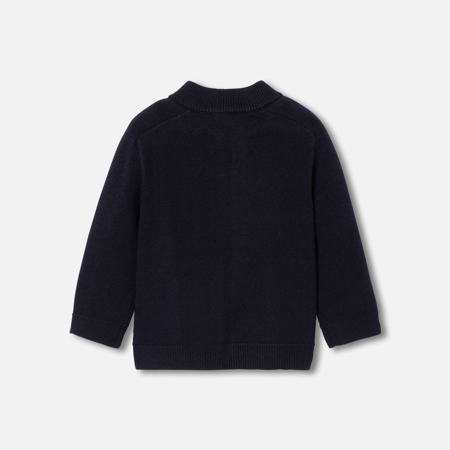 Kardigan s patentnim zatvaračem za bebe dječake