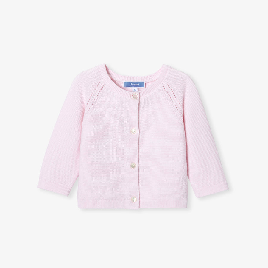 Pleteni kardigan za bebe djevojčice