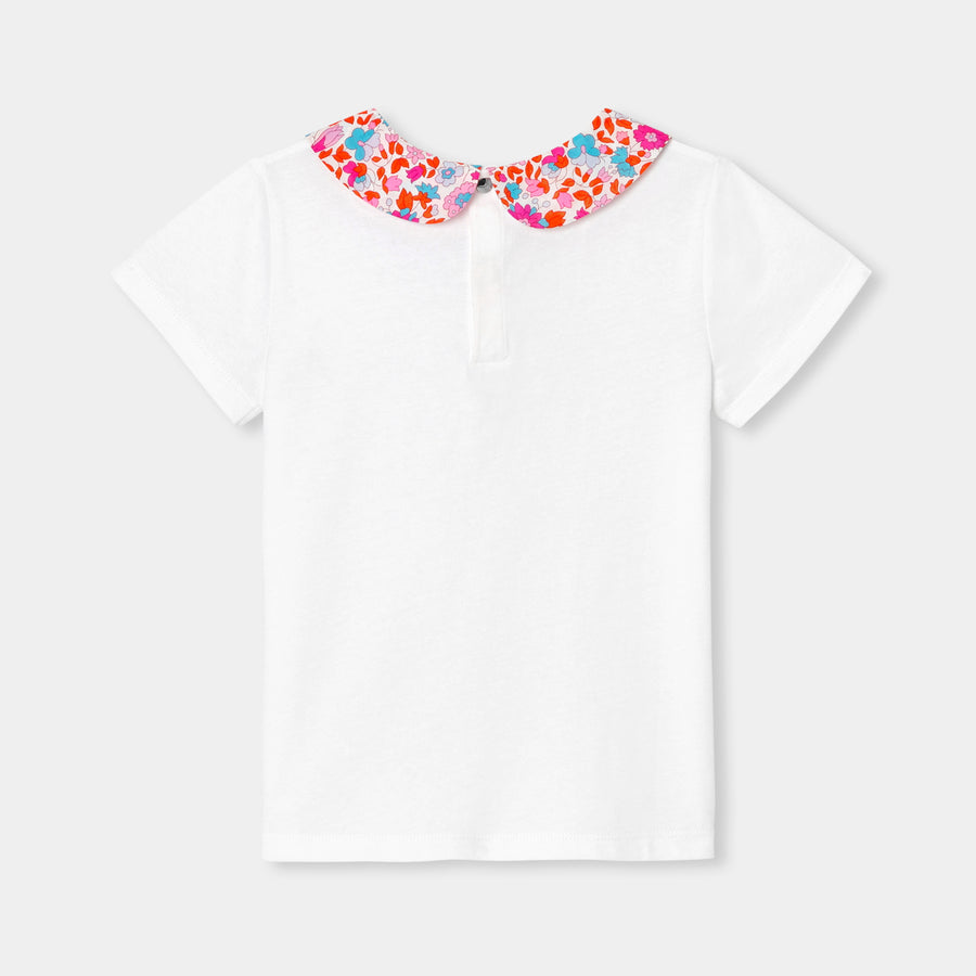 Majica s ovratnikom od Liberty tkanine za djevojčice