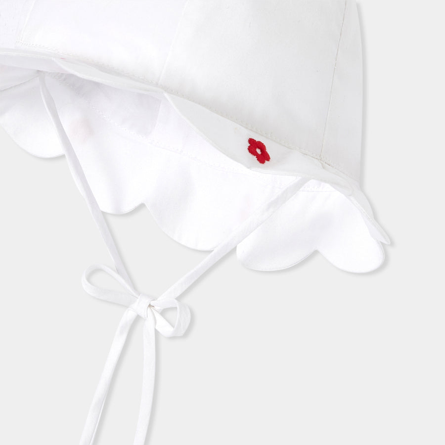 Šeširić od pamučnog popelina za bebe djevojčice