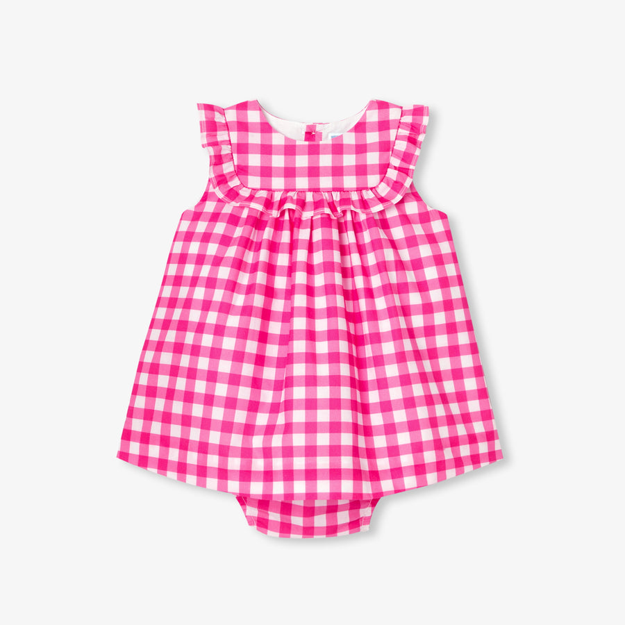 Gingham haljinica za bebe djevojčice
