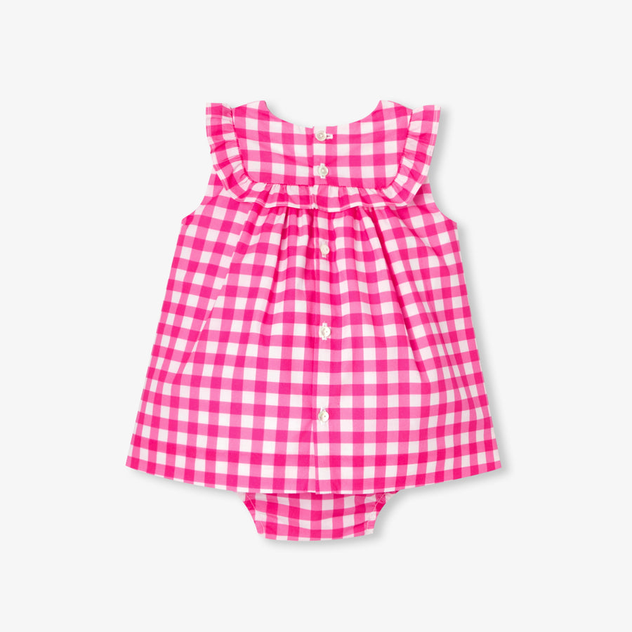 Gingham haljinica za bebe djevojčice