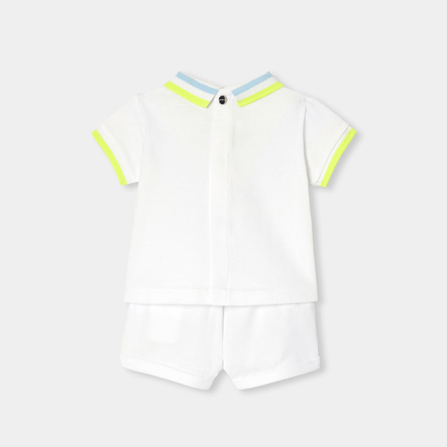 Komplet od pamučnog piqué materijala za bebe dječake