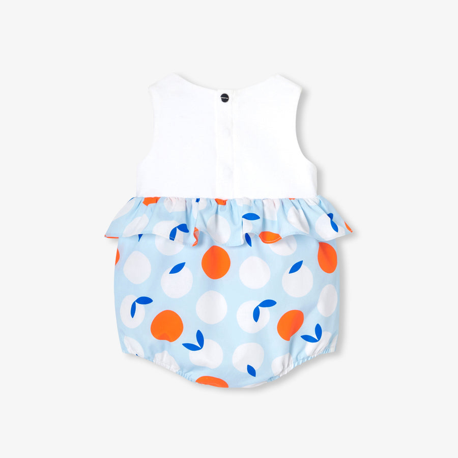 Kombinezon od 2 materijala za bebe djevojčice