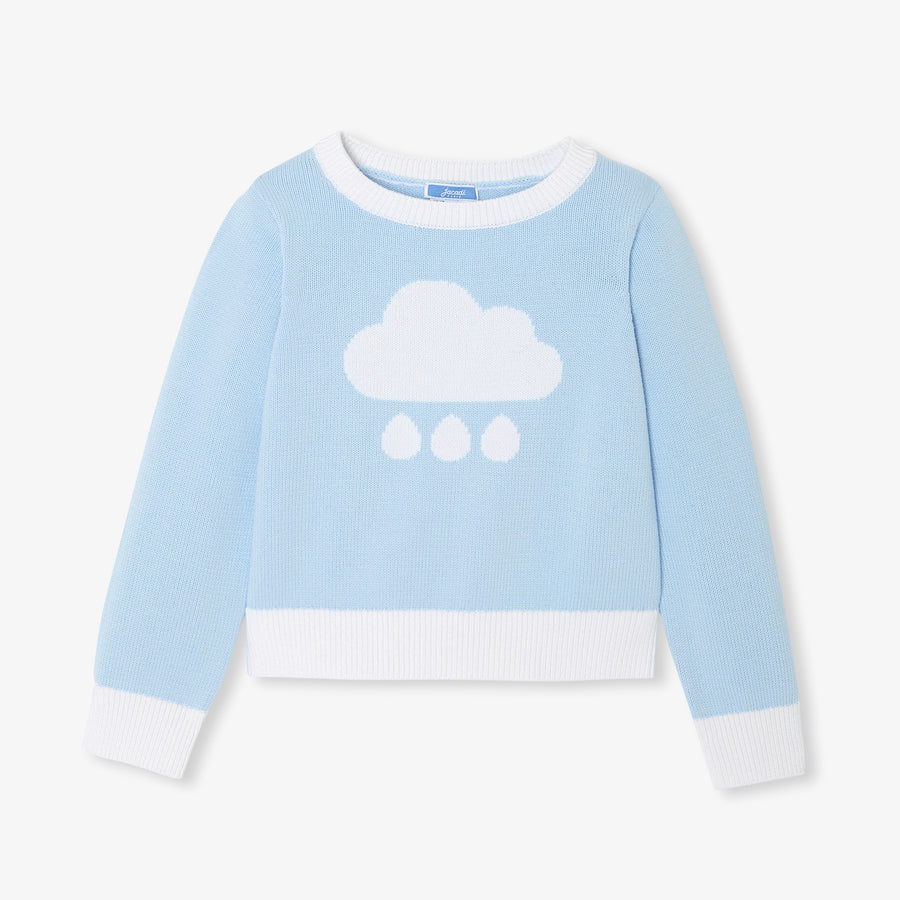 Džemper s motivom oblaka za djevojčice
