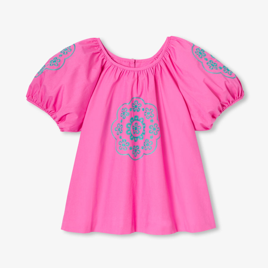 Bluza s balon rukavima za djevojčice