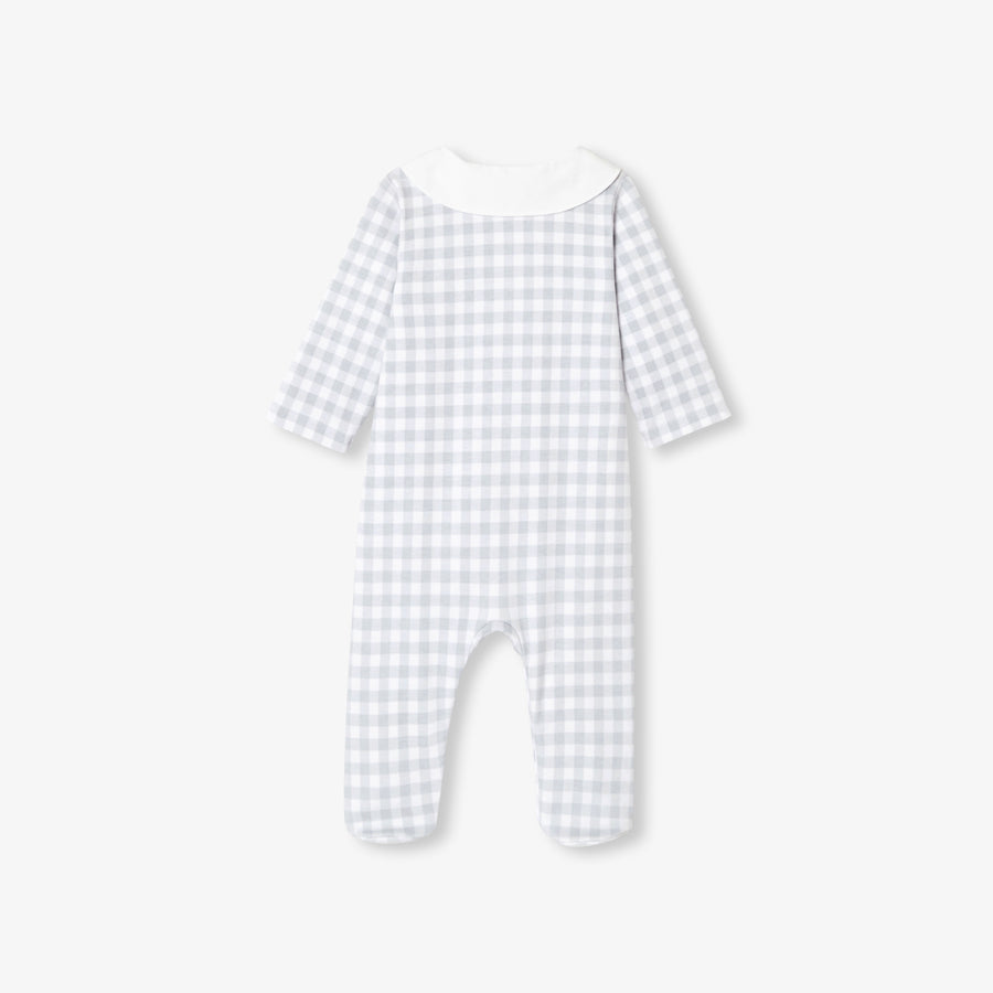 Gingham pidžama za bebe dječake