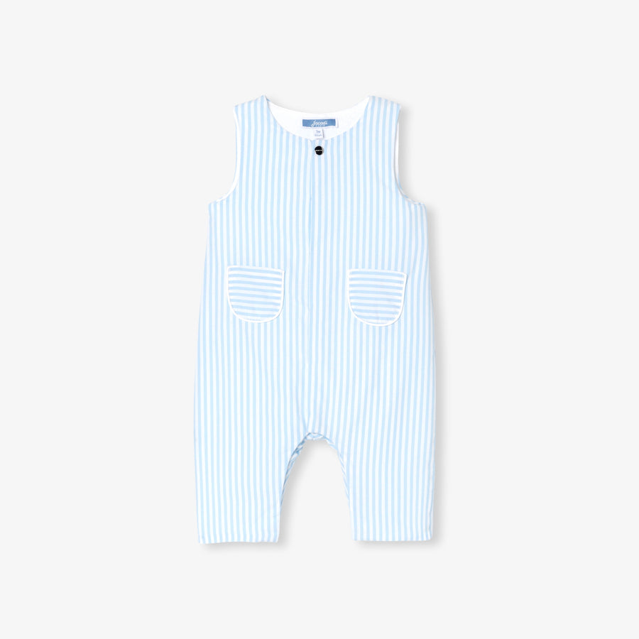 Kombinezon od prugastog popelina za bebe dječake