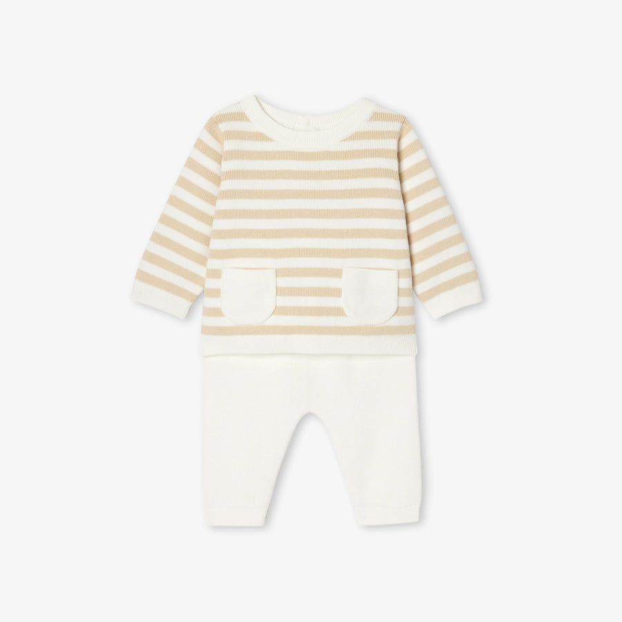 Udobni pleteni komplet za bebe