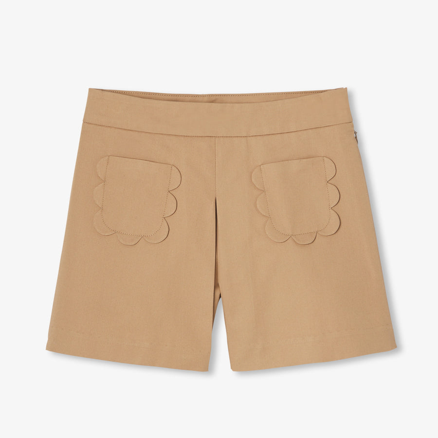 Suknja-hlače od gabardena za djevojčice