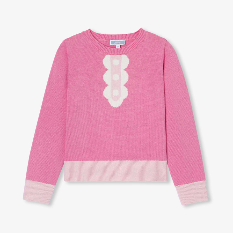 Džemper s ovratnikom za djevojčice