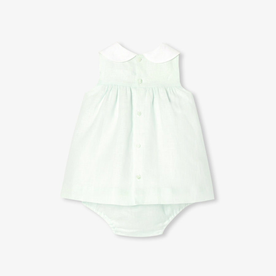 Lanena haljinica za bebe djevojčice