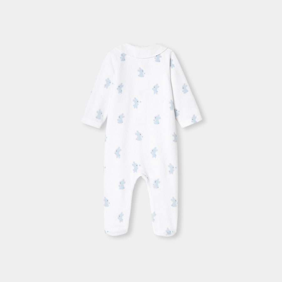 Baršunasta pidžama s motivom zečića za bebe dječake