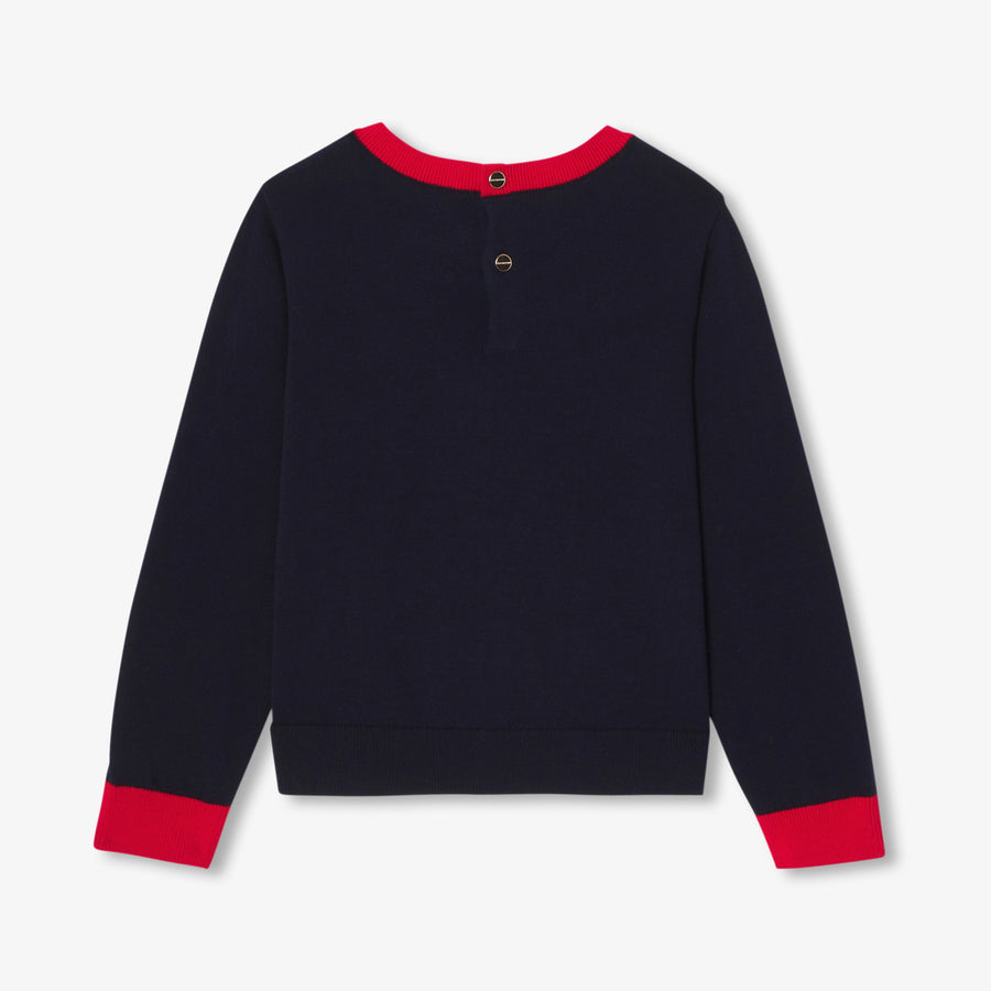 Cvjetni džemper od žakarda za djevojčice