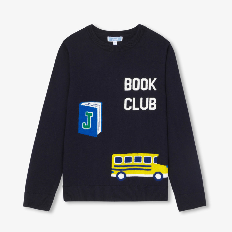 Džemper od pamuka i vune za dječake