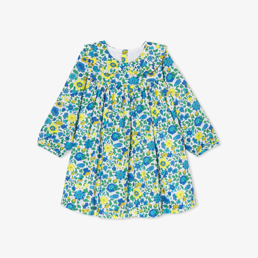 Haljina od baršunaste Liberty tkanine za bebe djevojčice