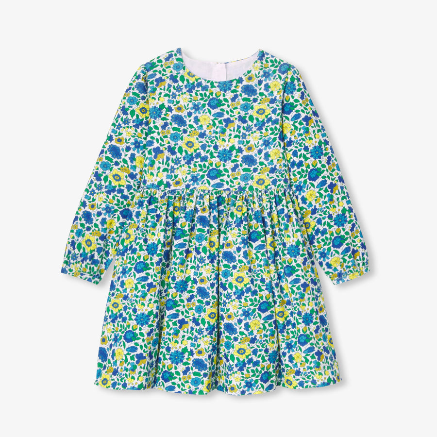 Baršunasta haljina od Liberty tkanine za djevojčice