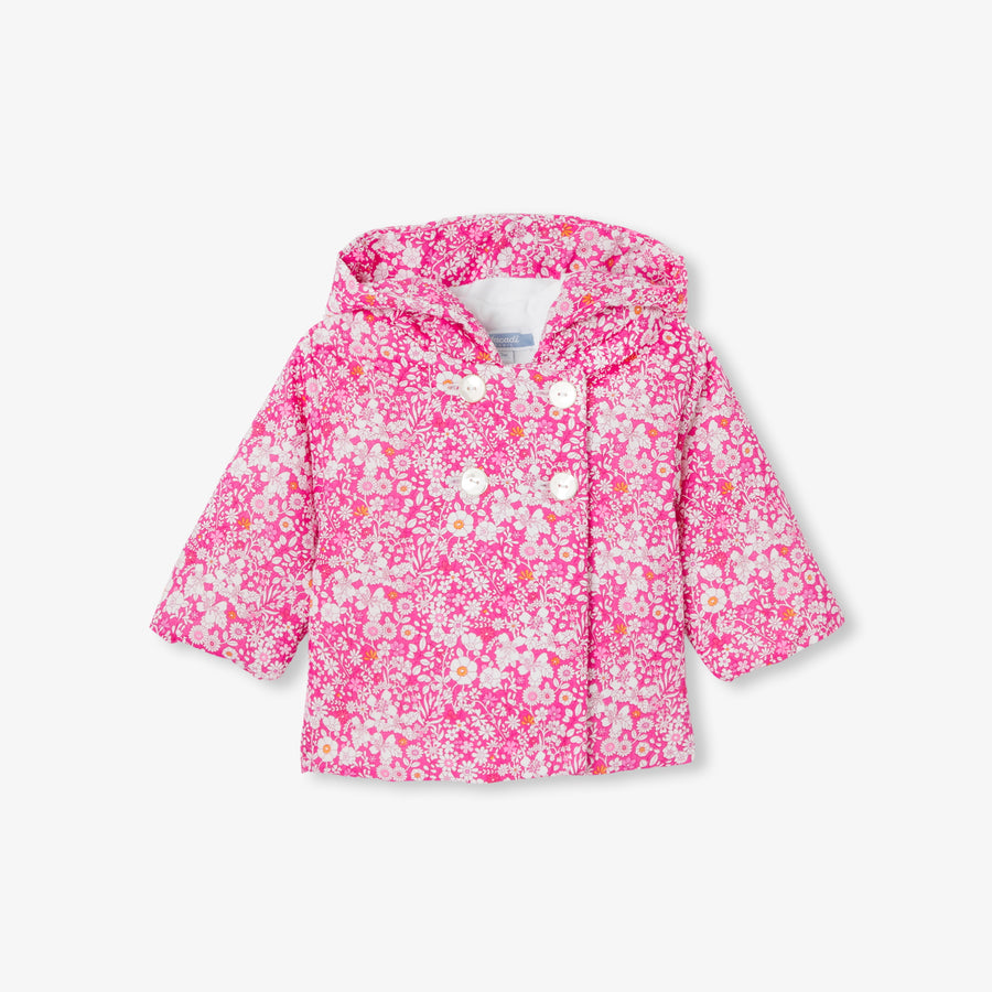 Burnus-jakna od Liberty tkanine za bebe djevojčice