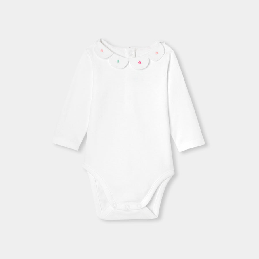 Bodi s ovratnikom u obliku latica za bebe djevojčice