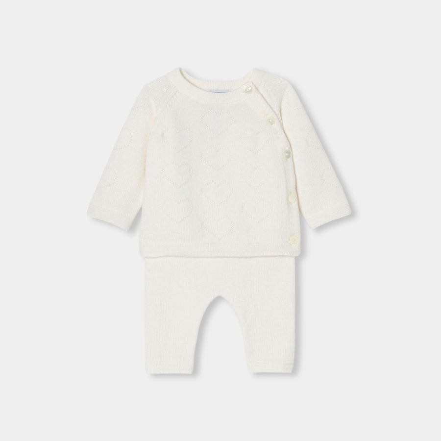 Pleteni komplet za bebe djevojčice