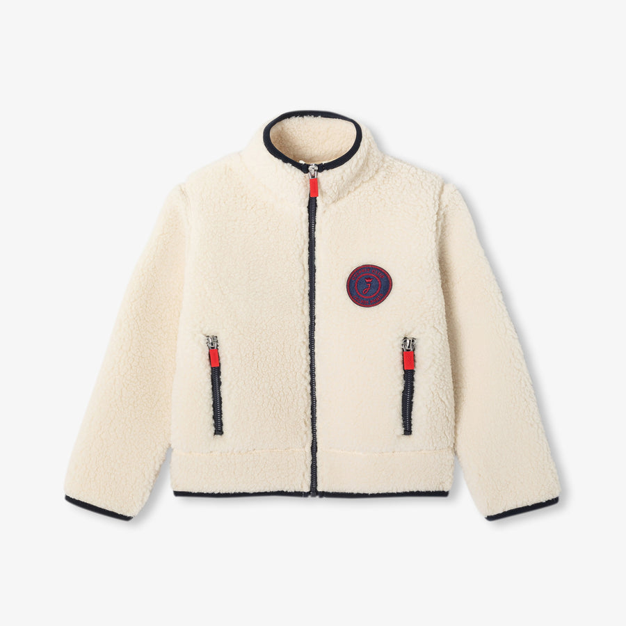 Kardigan od 2 materijala za dječake