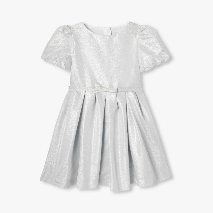 Haljina od srebrne tkanine za djevojčice