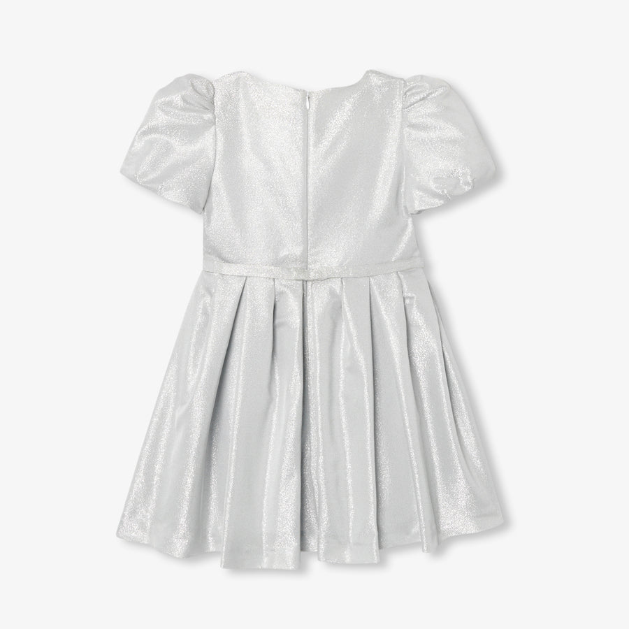 Haljina od srebrne tkanine za djevojčice