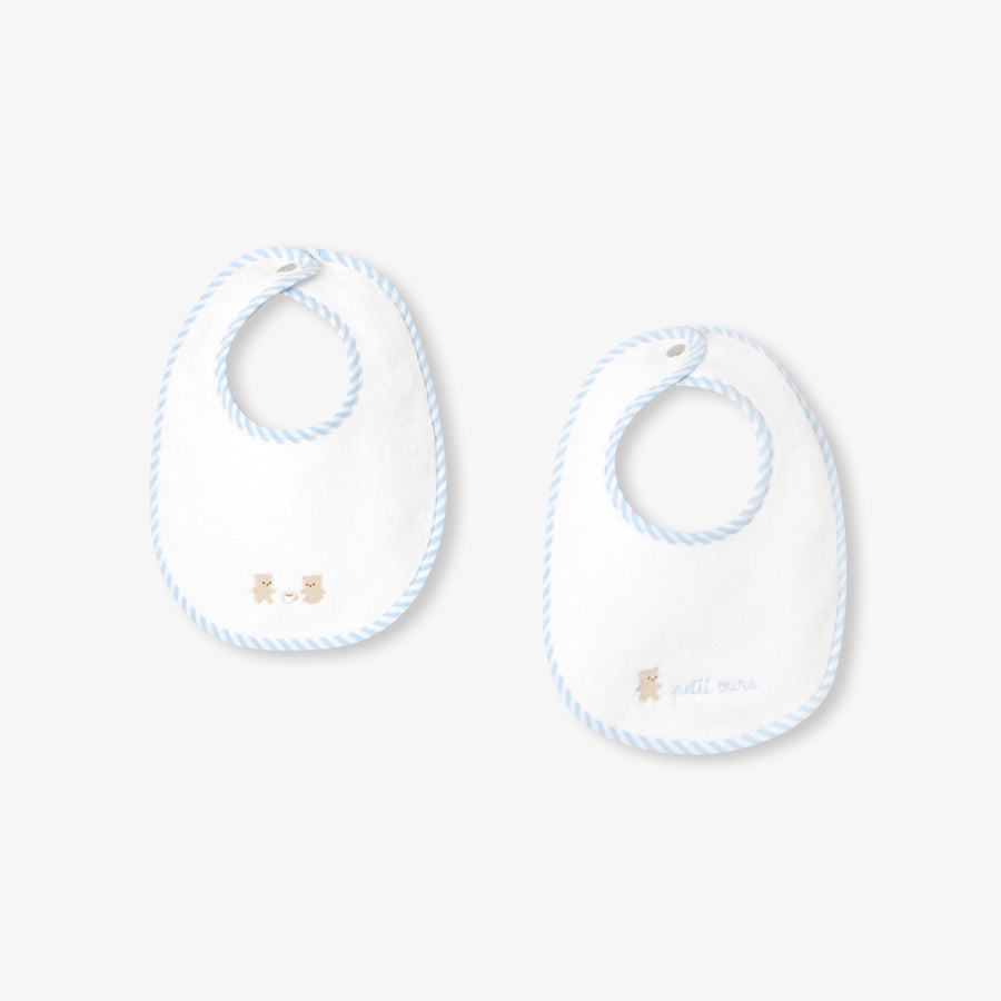 Komplet od 2 frotirna podbradnjaka za bebe dječake