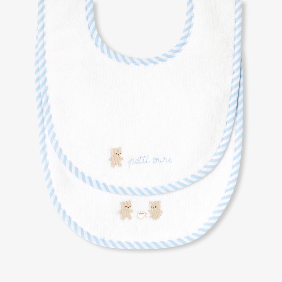 Komplet od 2 frotirna podbradnjaka za bebe dječake