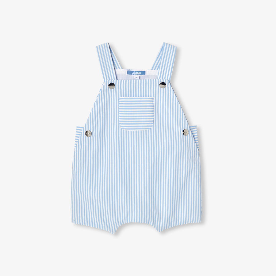 Bebi kratke hlače na tregere u prugastom popelinu