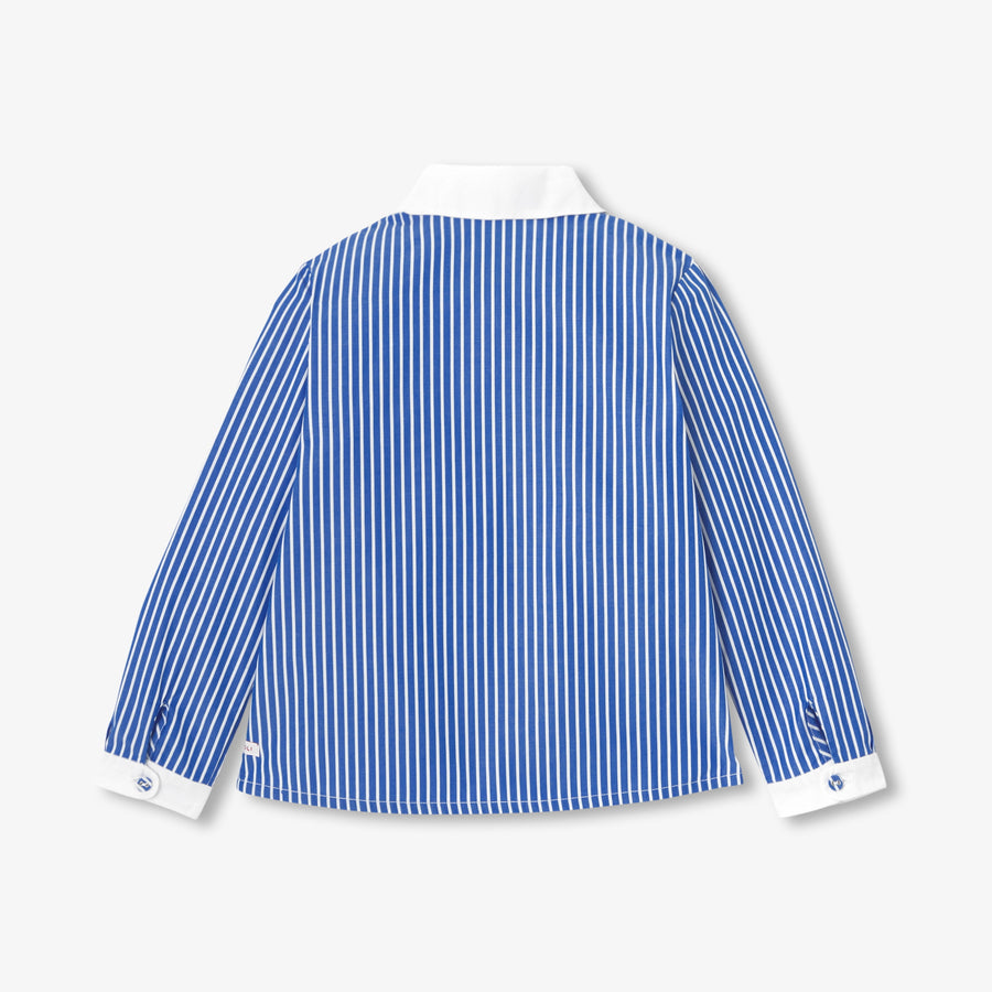 Prugasta košulja za djevojčice od popelina