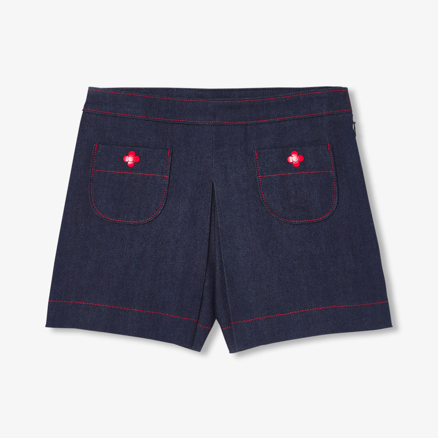 Suknja-hlaće za djevojčice od trapera