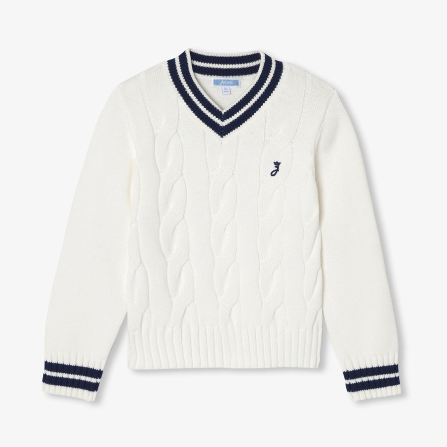 Dječji džemper s pletenim uzorkom