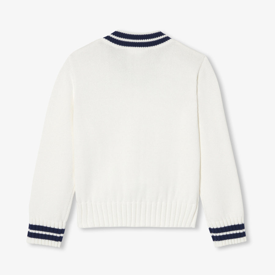 Dječji džemper s pletenim uzorkom