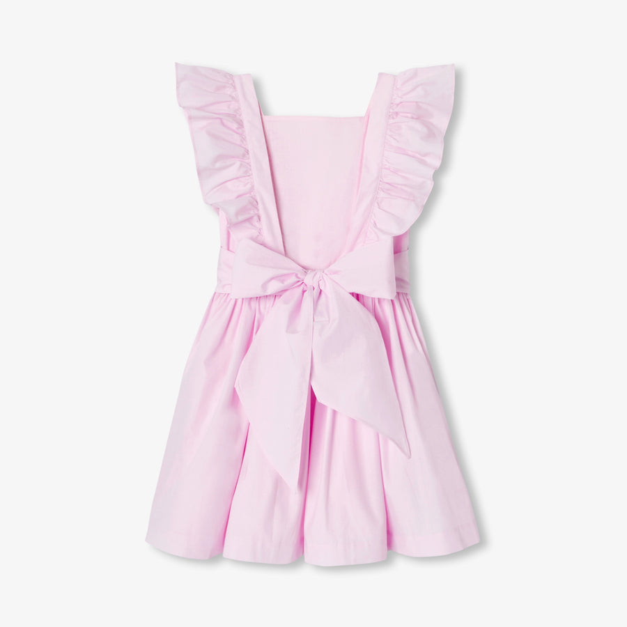 Haljina s vezanjem od popelina za djevojčice