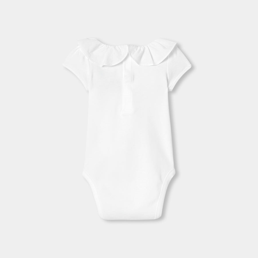 Bodi kratkih rukava za djevojčice od interlock pamuka