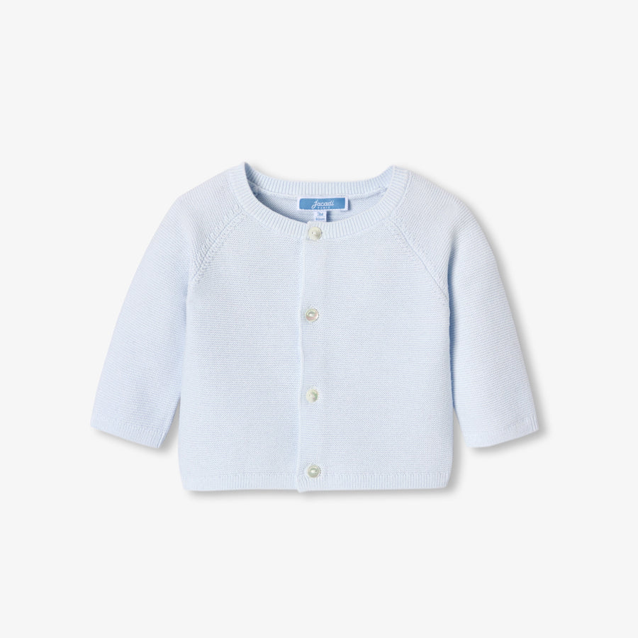 Bebi kardigan od garter pletiva