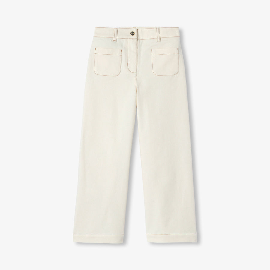 Široke hlače za djevojčice od rastezljivog kepera